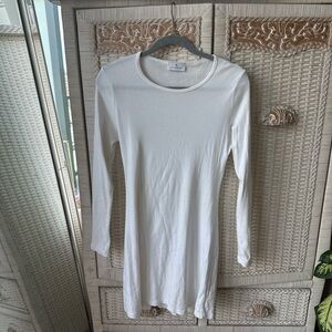 Gil Rodriguez White Long Sleeve Bellevue Dress